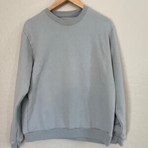 Everlane 100% Organic Cotton Sweatshirt Womens Size Medium Crewneck Grey Gray